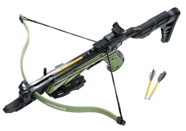 virginia pistola balestra, balestra forma pistola, pistola balestra, balestra auto carica, balestra piccola piccola balestra, balestra pistola, balestra senza calcio