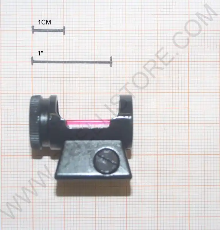 WEIHRAUCH TUNNEL MIRINO METALLICO COMPLETO CON FIBRA OTTICA