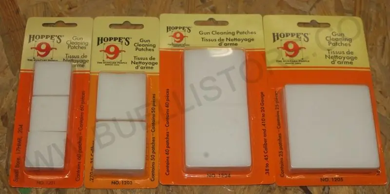 hoppe‘s pezzuole per la pulizia e manutenzione armi