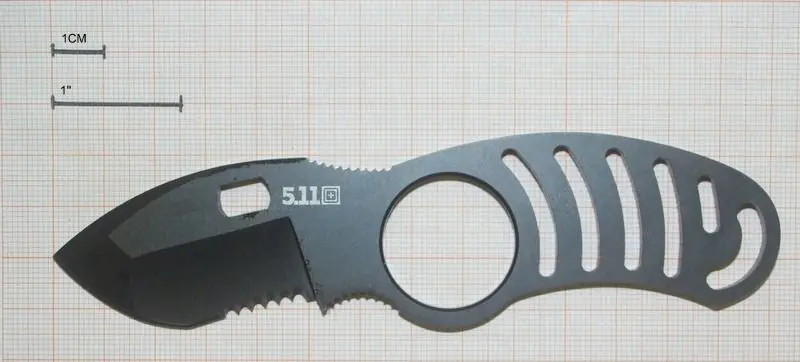5.11 coltello da caviglia, coltello per anfibi