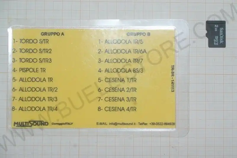 scheda di memoria canti per multisound hp24