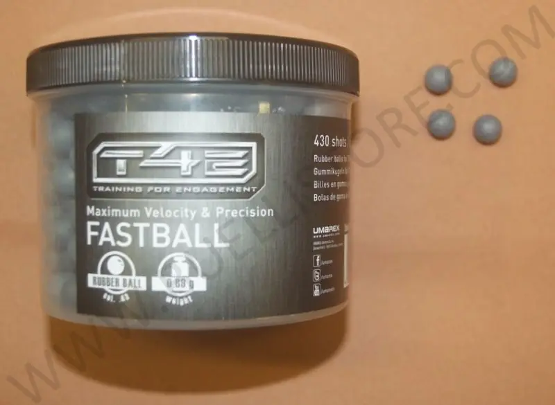 umarex fastball palle in gomma per pistole t4e