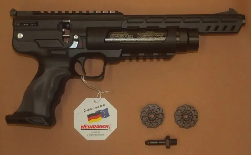 weihrauch pac hw 44 pistola ad aria precompressa di libera vendita