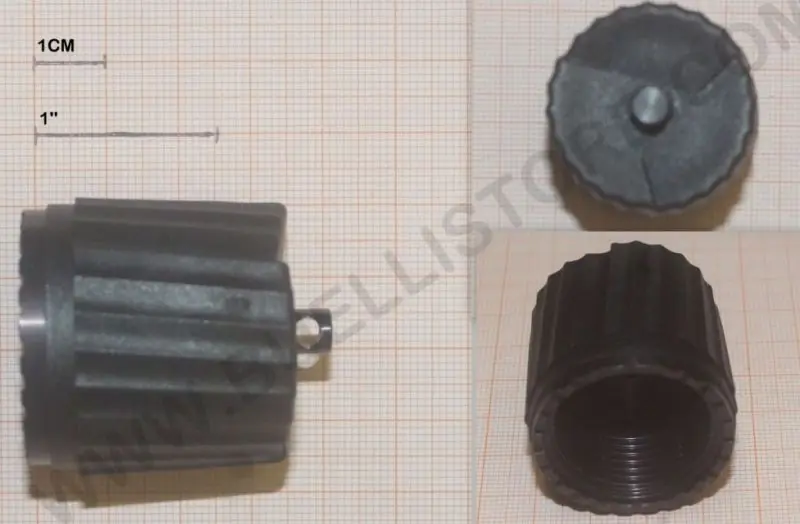 BENELLI ASSIEME CAPPELLOTTO FISSAGGIO ASTINA TUBO CORTO CON PORTA BRETELA AMOVIBILE