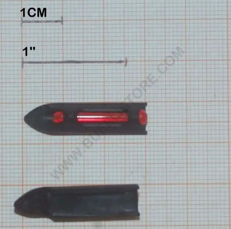 benelli ricambio mirino con fibra ottica rossa per serie vinci