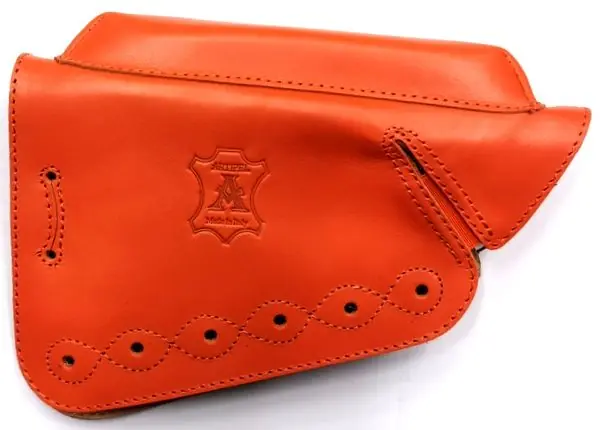 ARTIPEL ALLINEATORE IN PELLE CON CHIUSURA A STRINGA 10mm - ARANCIO buellistore