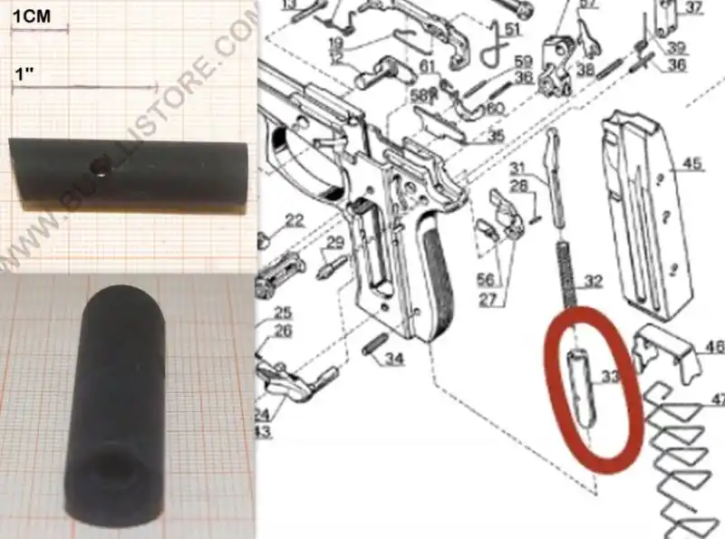 beretat ricambio tappo fusto 80 fs