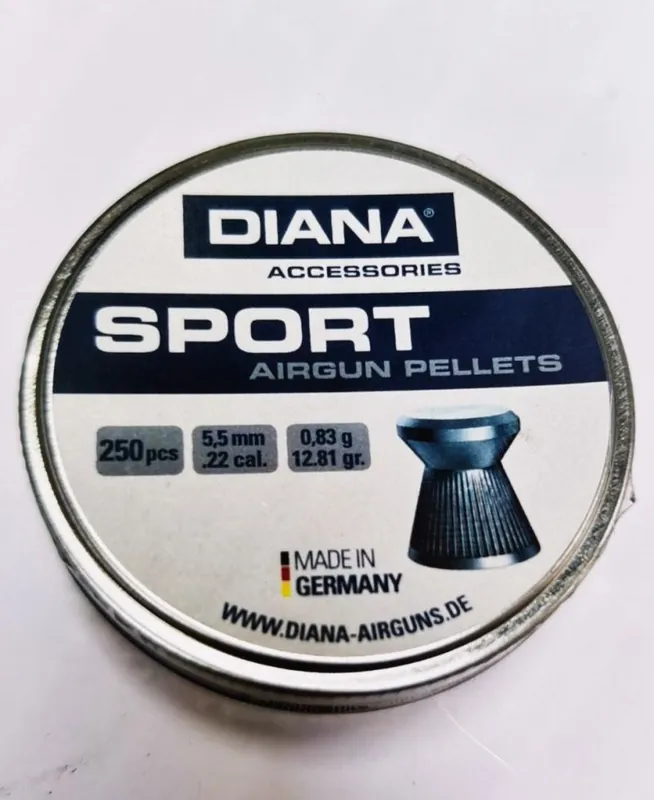 diana sport piombini a testa piatta cal. 5.5 peso 0.89 g 500 pz