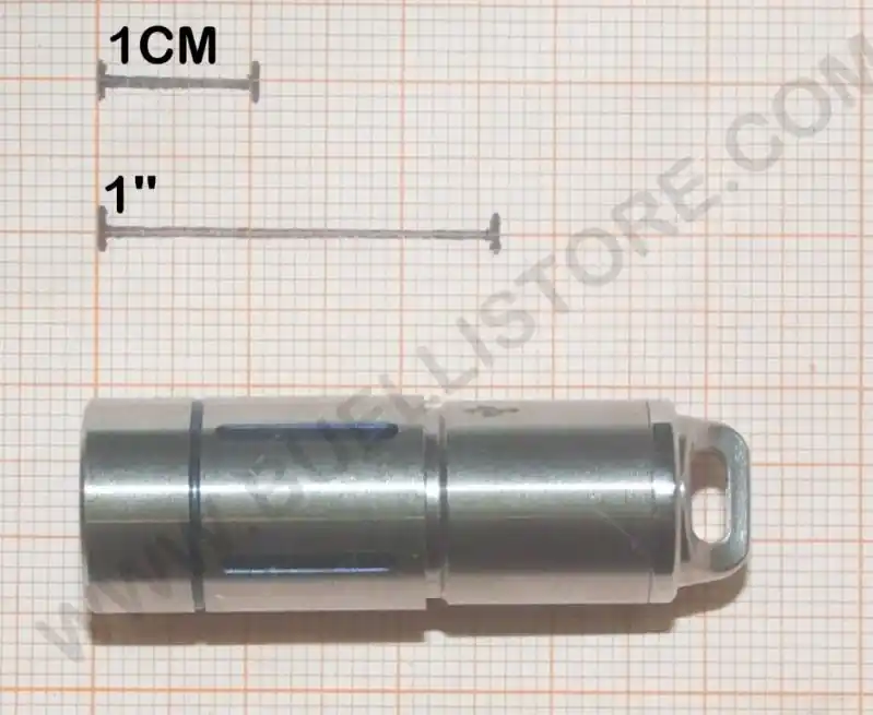 fenix torcia led ricaricabile 130 lumens impermeabile in acciaio inossidabile