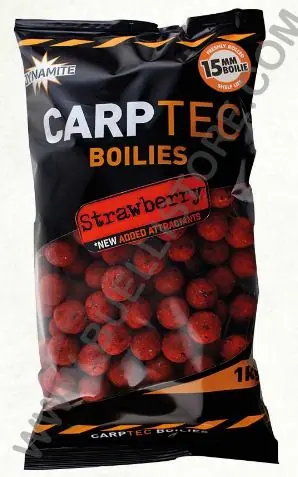 dynamite baits strawberry carp tec 20 mm boilies