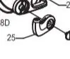 penn spinfisher ricambio bail holder per modello 7500 / 8500 / 9500 / 10500