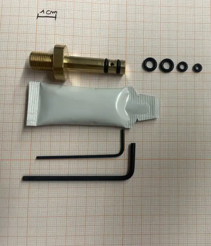 adattatore spinotto in ottone per carabine pcp bsa r10