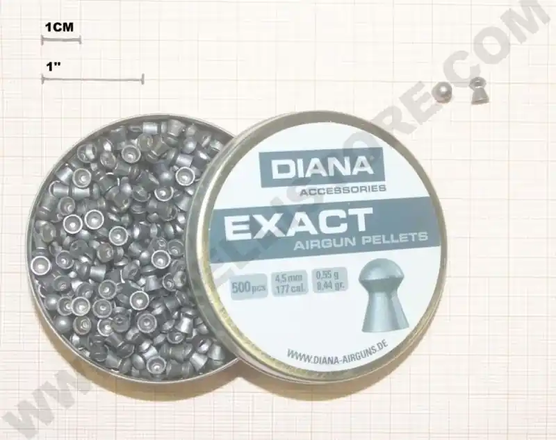 diana exact cal 4.5 - 0.55 grammi - 500 pz