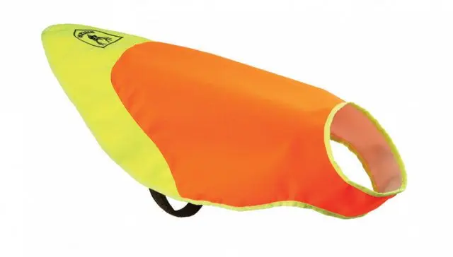 riserva mantelline per cani - alta visibilità arancio / giallo