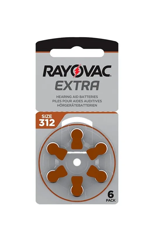 batterie per tappi auricolari elettronici shothunt - 1.45 v - 6 pz