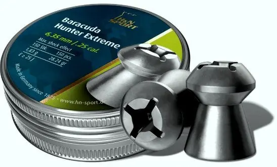 h&n baracuda hunter extreme 6.35 . 25 pesanti effetto shock impressionante