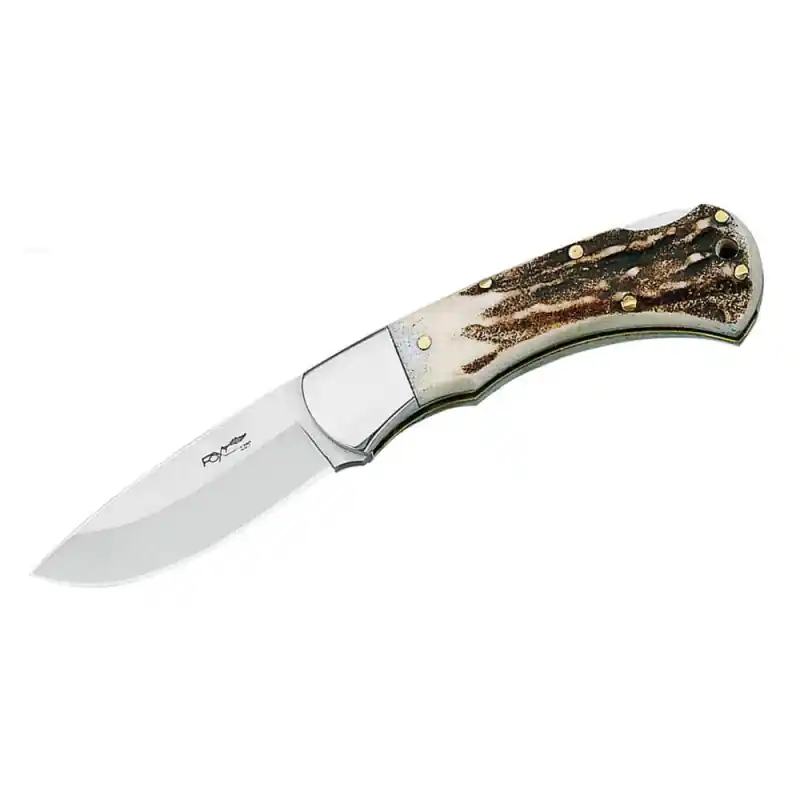 fox coltello chiudibile manico in vero corno di cervo