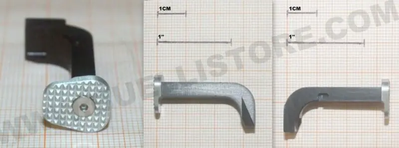 zev ricambio pulsante di sblocco caricatore - small silver