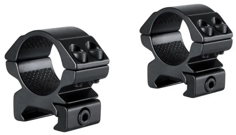 hawke match ring mount - anelli per ottiche con tubo da 25 mm per slitte weaver basso profilo