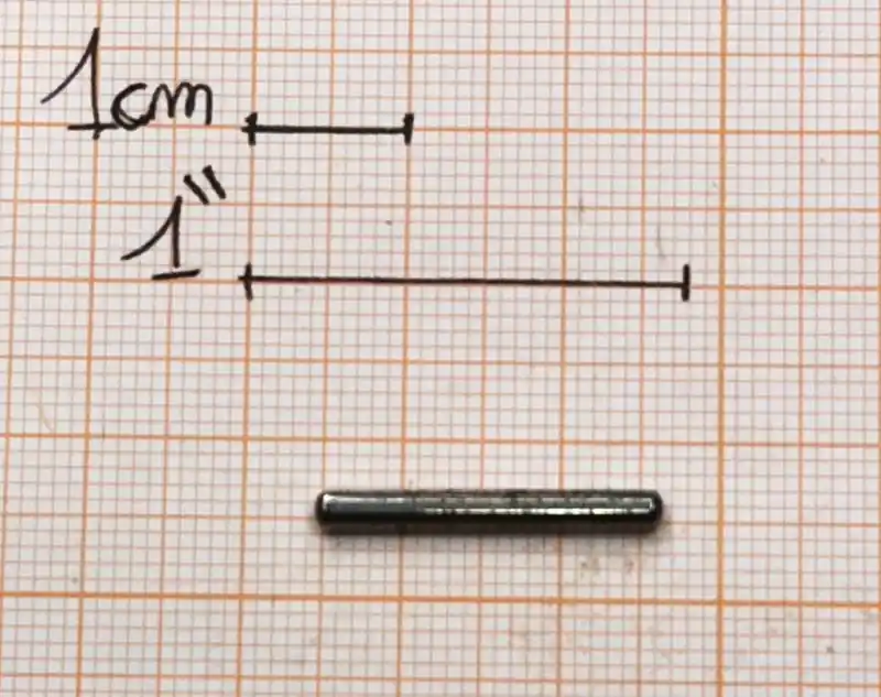 ricambio armi benelli perno caricatore prismatico . magazine pin benelli argo