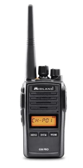 midland g18 - ricetrasmittente con canali pmr446 - midland best pmr 446 transceiver