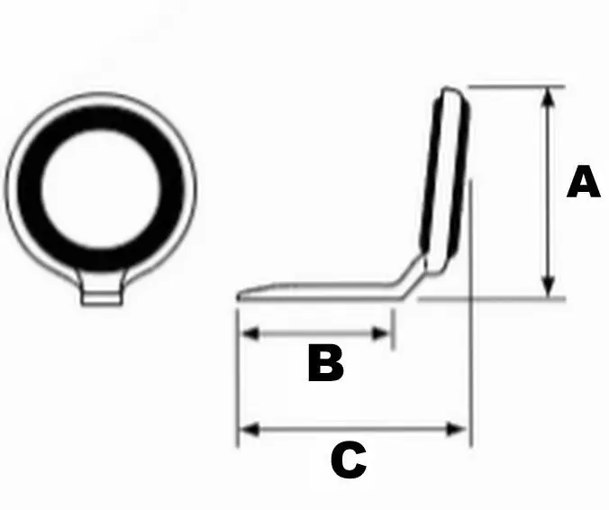 anello fuji alconite blag per canne da pesca