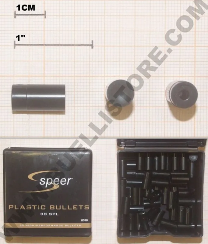 speer bullet shot capsules palle in plastica da addestramento calibro 38 magnum per ricarica