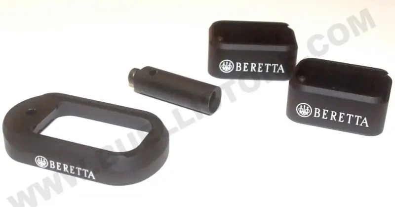 beretta kit minigonna e 2 pad maggiorati per caricatori maggiorati da 18 colpi per modelli 92 / 96 / 98