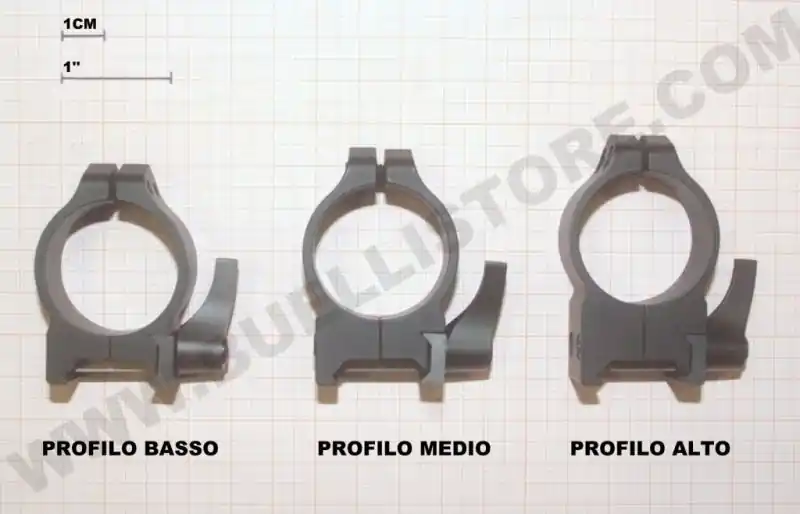 warne maxima attacchi con sgancio rapido per ottiche con tubo da 30 mm per slitte weaver
