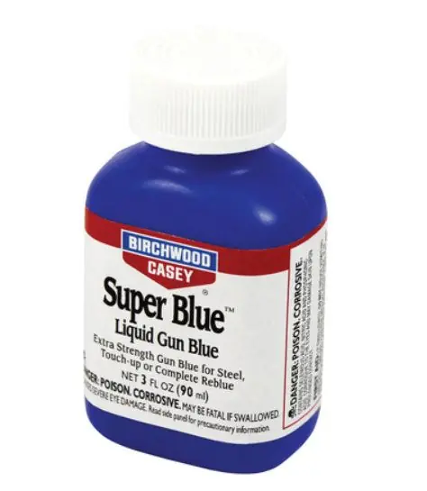 birchwood casey super blue brunitore finitura blu per acciaio - 3oz flacone da 90 ml