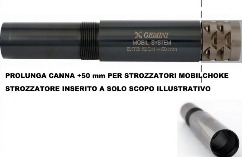 gemini estensione strozzatore mobilchoke cal.12 +50 mm