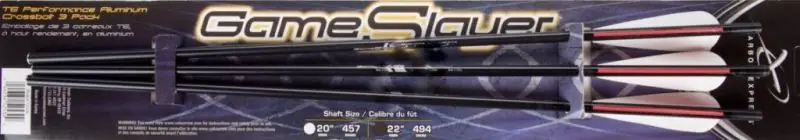 carbon express - game slayer 3 dardi balestra 22‘‘ 494 grains
