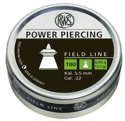 rws power piercing cal 5.5 peso 0.89 grammi 100 pz