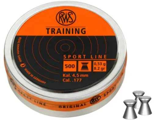 rws training cal. 4.5 peso 0.53 grammi 500 pz