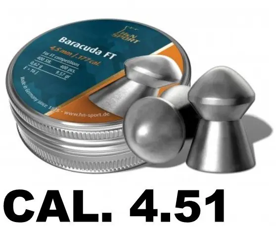 h&n baracuda ft cal.4.51 peso 0.62 grammi 400 pz