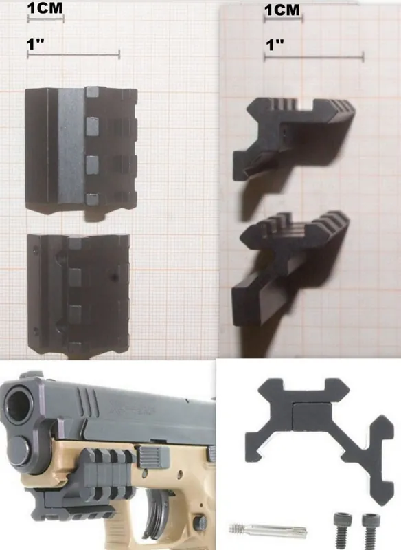 laserlyte l-rail sub-compact pistol weaver rail