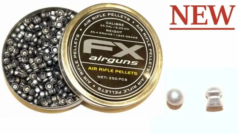 fx airguns piombini cal. 6.35 peso 1.645 grammi - 350 pz