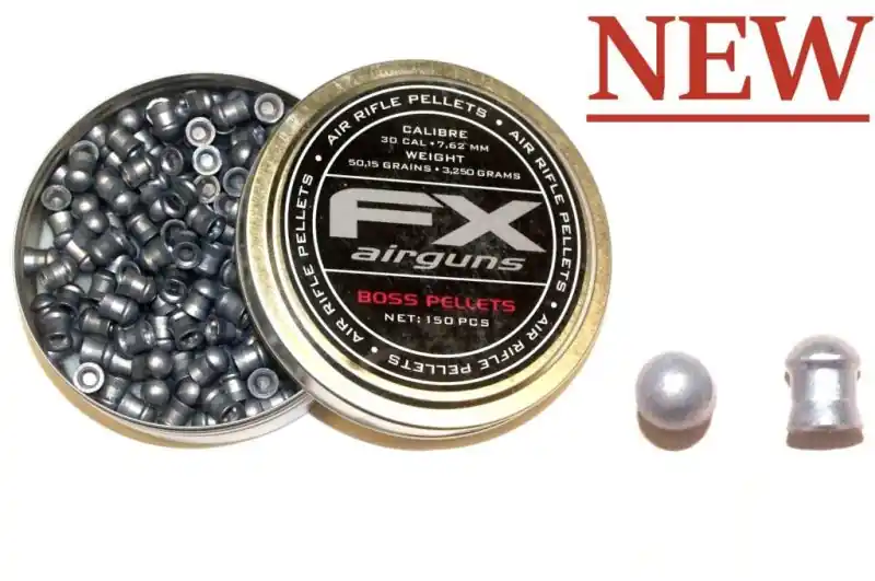 fx airguns - piombini calibrati cal. 7.62 peso 3.25 grammi - 150 pz