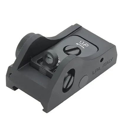 lpa sight adjustbale rear sight with tritum fiber ghost ring