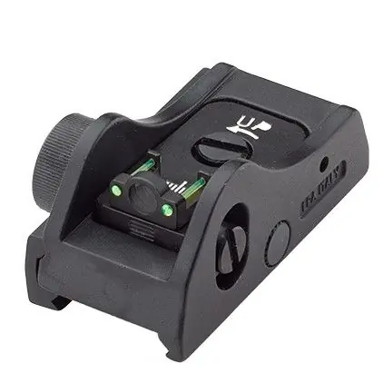 lpa sight adjustbale rear sight with tritum fiber ghost ring
