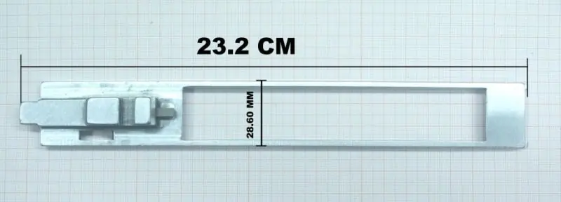 yildiz ricambio guida carrello per fucili semiautomatiici vecchio tipo 21.5 cm con perno - LUNGHEZZA GUIDA 23.2 CM