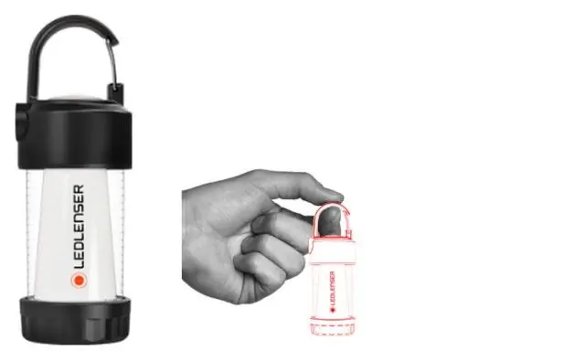 led lenser ml4 lampada da esterno leggera compatta potente durata 45 ore, lampada per esterni outdoor light for camping