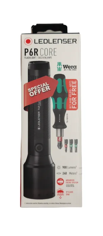 led lenser p6r core torcia ricaricabile