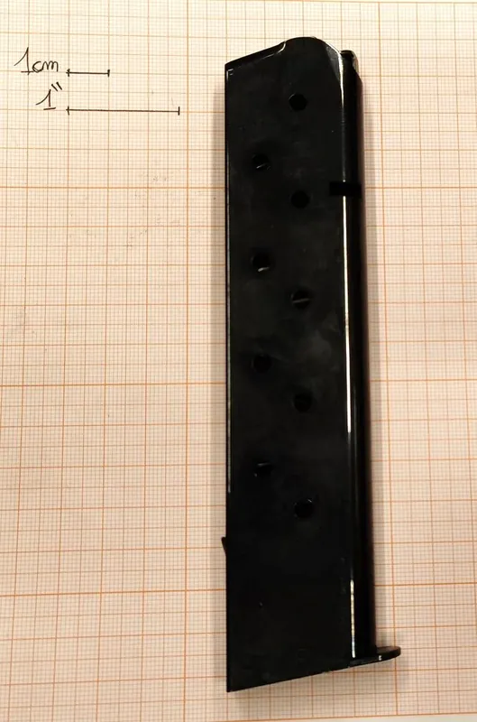 MEC-GAR CARICATORE BRUNITO PER COLT 1911 E CLONI DA 11 COLPI CAL. 45