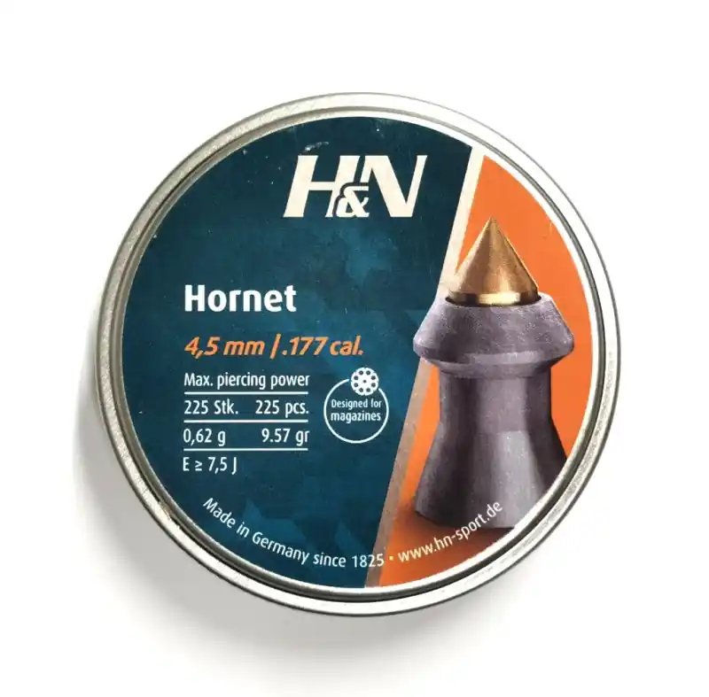 h&n hornet piombini appuntiti cal. 4.5 peso o.65 grammi 225 pz