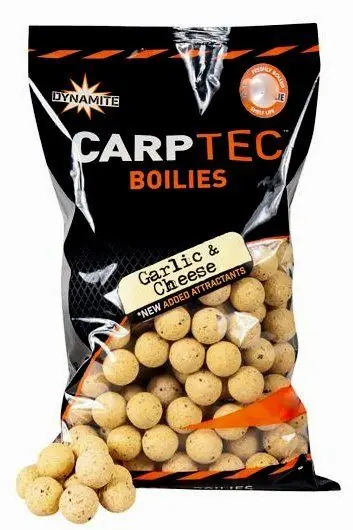 DYNAMITE BAITS CARP TEC BOILIES GARLIC E CHEESE 15 mm - 2 KG buellistore