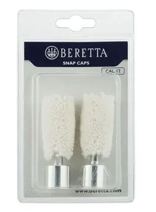 BERETTA COPPIA DI SALVA PERCUSSORI CON SCOVOLO IN LANA CALIBRO 12 - 2 SNAP CAPS + MOPS 12 GAUGE buellistore