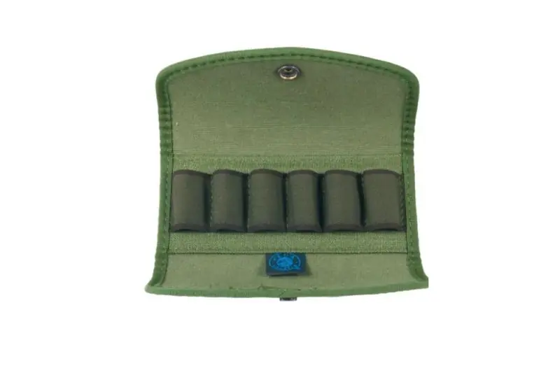 VEGA HOLSTER-Giberna porta 6 cartucce cal. 12/20 in nylon - COLORE VERDE
