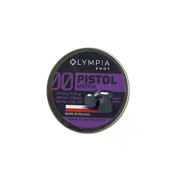 OLYMPIA SHOT PISTOL MATCH 0.52g cal. 4,5 (.177) - 250pz buellistore