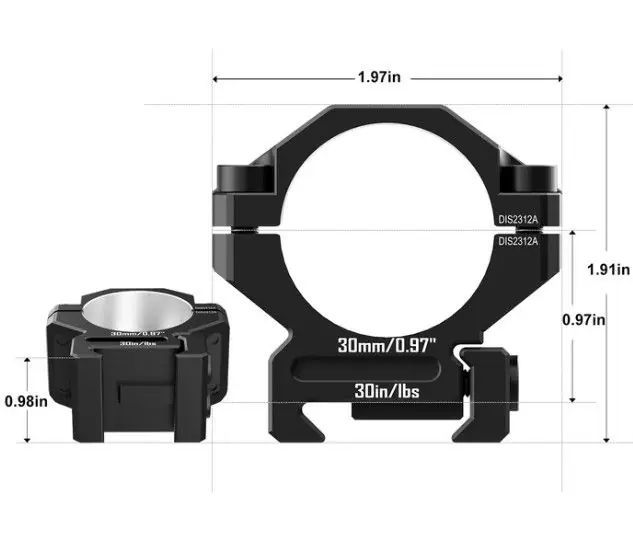 ANELLO DO WEAVER 30 mm DGPR2-30 mm H 0.97